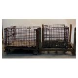 (2) Metal Wire Baskets