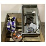 Lights, Eye Wash Station And Breaker Box