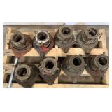 (8) Ridgid Manual Pipe Threader Heads