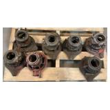 (7) Ridgid Manual Pipe Threader Heads