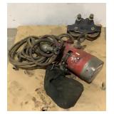 Coffing 2 Ton Pneumatic Chain Hoist With Trolly C4