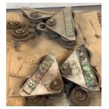 (4) Wright Hoist Divison 3 Ton Beam Trollies