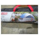 Tent, Camping Chairs and Beach Umbrella