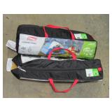 Tents, Beach Umbrella and Bean Bag Toss Game