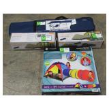 Tents, Cot, and Adventure Play Tunnel-
