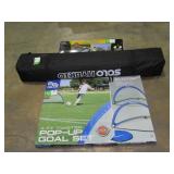 Canopy, Badminton Set and Pop-Up Goal Set