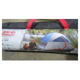 Tent, Camping Chairs and Beach Umbrella