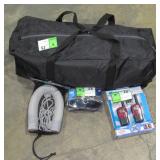 Tent, Walkie Talkies, Goggles and Neck Roll