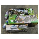 Tent, Badminton, Bean Bag Game, Water Bottles-