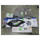 Tent, Air Mattress, Volleyball, and Electric Pump-