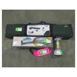 Tent, Cot, Lantern, and Fanny Pack