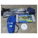 Canopy, Badminton Game Set & Frisbee