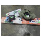 Canopy, Air Mattress, Tent, Camp Shower & Lights