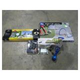 Camp Shower, Tent, Volleyball and Pop-Up Goal Set