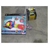 Expedition Play Tent, Bocce Ball, and Keychains-