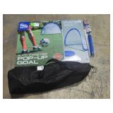 Pop-Up Goal, Croquet Set, Ball Pump, Keychain-