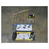 Croquet Set, Badminton Set  & 3-in-1 Game Set