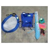 Beach Chair, Pop-Up Goals, Umbrella & Paddleball