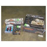 Tent, Air Mattress, Walkie Talkies, Camp Shower