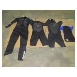 (Qty - 4) Wetsuits-