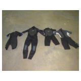 (Qty - 4) Wetsuits-