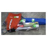 Tent, Chair, Head Lamp and Hydration Backpack