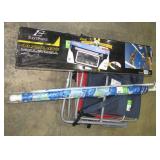 Chairs, Umbrella, Volleyball, and Fanny Pack-