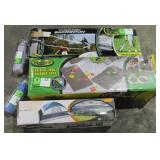 Tent, Badminton, Bean Bag Game, Water Bottles-