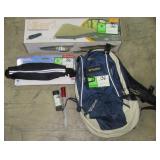 Tent, Hydration Pack, Phone Strap, Whistle, Light