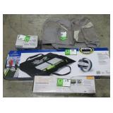 Tent, Air Mattress, Volleyball, and Electric Pump-