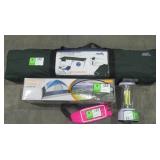 Tent, Cot, Lantern, and Fanny Pack