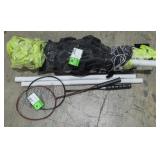 Badminton Net and Set of Rackets