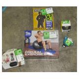 Exercise Ball, HR Monitor, Sauna Suit, Ball-