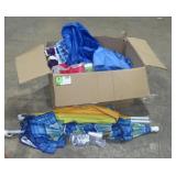 Inflatable Pool, Canopy, Umbrellas and Fans