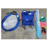 Beach Chair, Pop-Up Goals, Umbrella & Paddle Ball