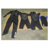(Qty - 4) Wetsuits-