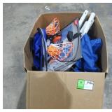 Electric Basketball Goal, Rackets, Pumps, Bean Bag