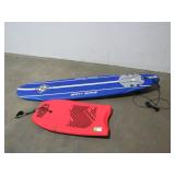 Surfboard and Boogie Board-