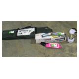 Tent, Cot, Lantern, and Fanny Pack