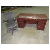 Wooden Desk and Chair