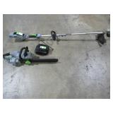 Battery Powered Chain Saw and String Trimmer-
