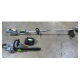 Battery Powered Chain Saw and String Trimmer-