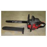 2-Cycle Gas Chainsaw and Carry Case-