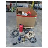Tool Bag, Torch, Fire Extinguishers-