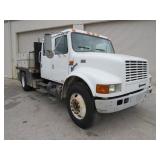 1996 International 4700 DT466E Crew Cab Flat Bed