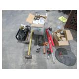 Sledge Hammer, Cutting Discs, Pipe Wrench-