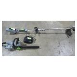 Battery Powered Chain Saw and String Trimmer-