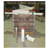 Lamps, Hardwood Flooring, Pipe Stand-