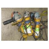 (Qty 3) DeWalt 4-1/2" Angle Grinders
