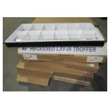 (Qty  9) Fluorescent Light Fixtures-
